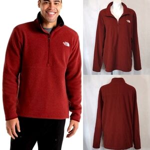 The North Face Burgundy Men’s Quarter-Zip Pullover Long Sleeves Top XXL Outdoor